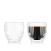 Bodum Pavina Double Wall Ribs Glass - 2 Pack