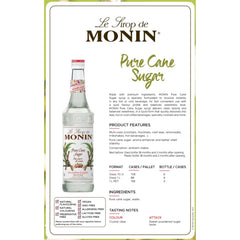 Monin Pure Sugar Cane Syrup 700ml