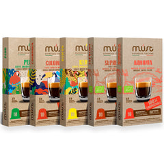 Must Espresso Biodegradable 50 Pod Selection Box