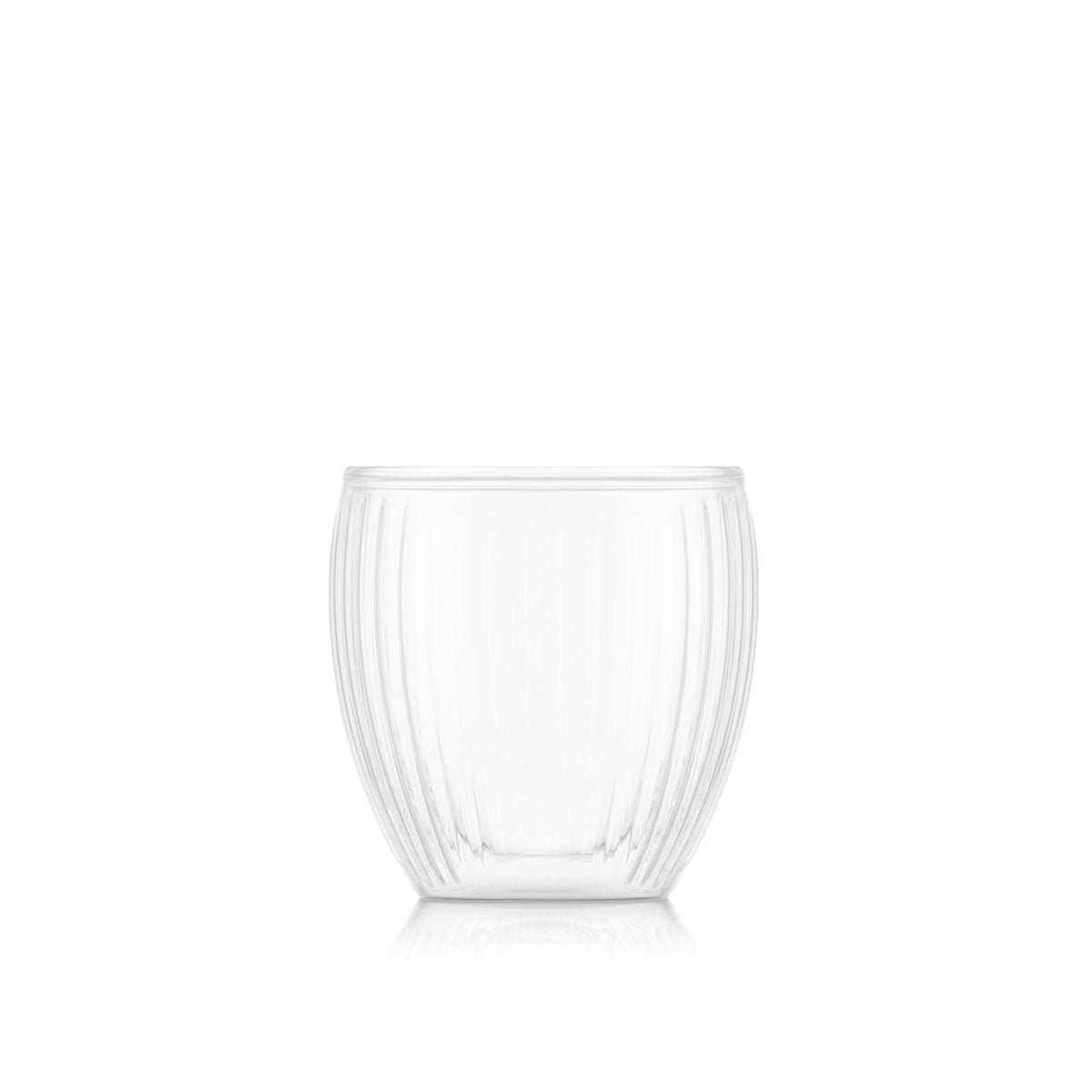 Bodum Pavina Double Wall Ribs Glass - 2 Pack
