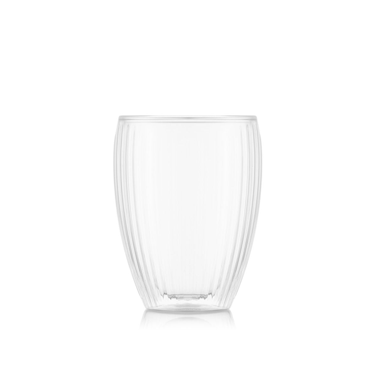Bodum Pavina Double Wall Ribs Glass - 2 Pack