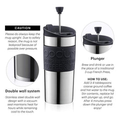 Bodum Travel Press Stainless Steel 0.35L