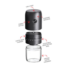 Avanti Rechargable Portable Coffee Grinder
