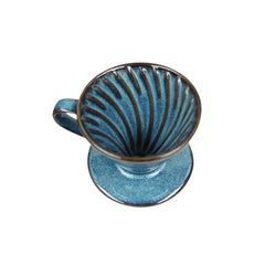 Ceramic Coffee Dripper - Deep Blue
