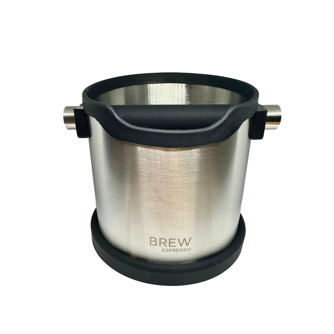 Brew Espresso Large Stainless Steel Knock Box