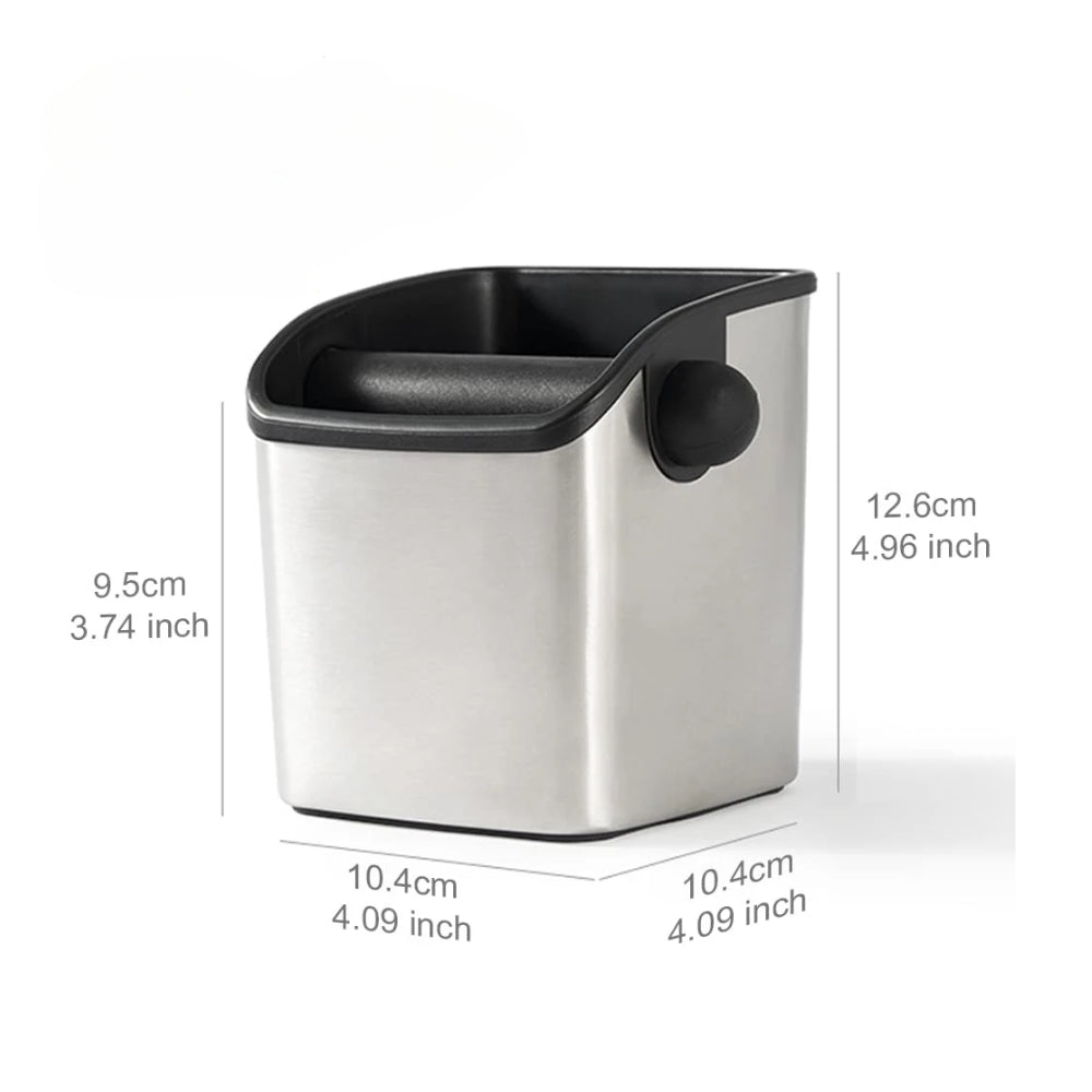 Cafemasy - Stainless Steel Coffee Knock Box Square