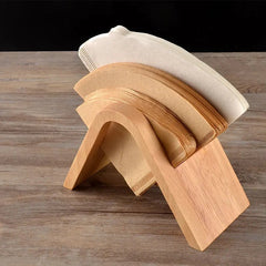 Coffee Paper Filter Holder Wooden