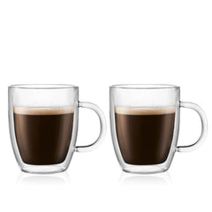 Bodum Bistro Double Wall Mug - 2 Pack