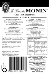 Monin Chai Tea Syrup 1L
