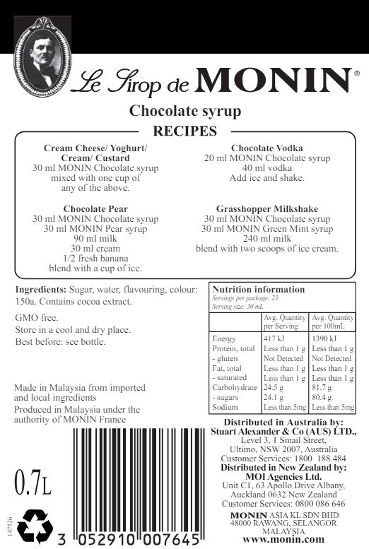 Monin Chocolate Syrup 700ml