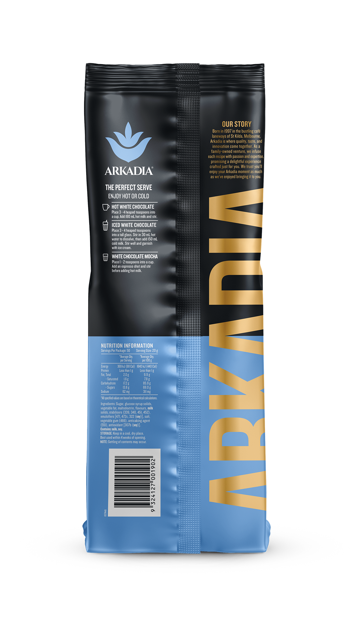 Arkadia White Drinking Chocolate 1kg