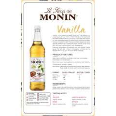 Monin Vanilla Syrup 1L