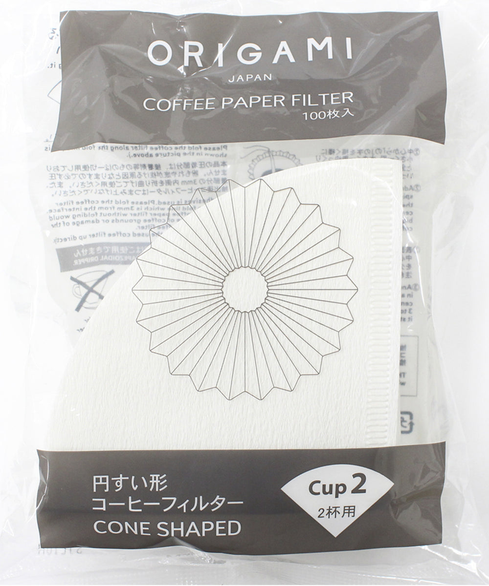 Origami Cone Paper Filters - 100 Pack