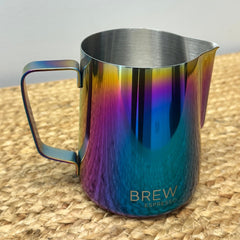 Brew Espresso Stainless Steel Rainbow Milk Pitcher