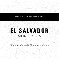 Espresso Workshop El Salvador Monte Sion